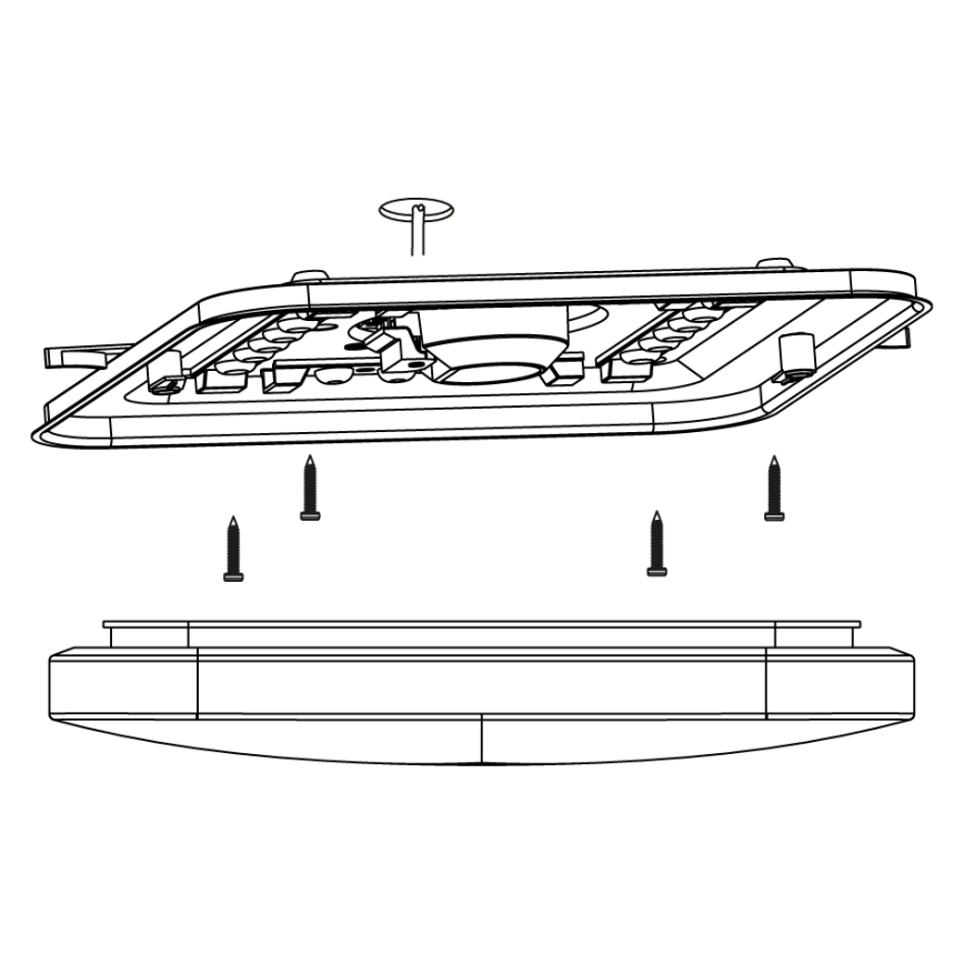 Eglo - Luz de teto LED LED/11,5W/230V