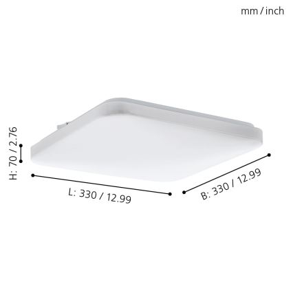 Eglo - Candeeiro de teto LED LED/14,6W/230V