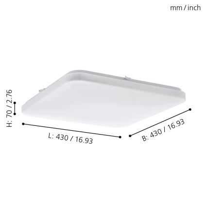 Eglo - Luz de teto LED LED/33,5W/230V