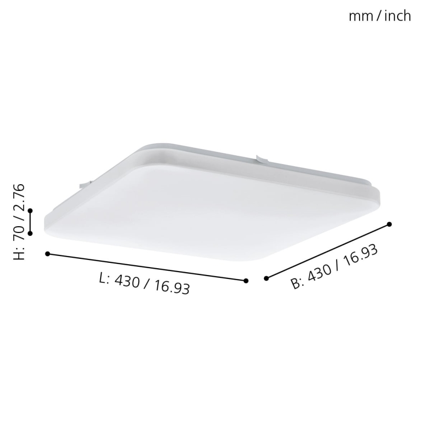 Eglo - Luz de teto LED LED/33,5W/230V