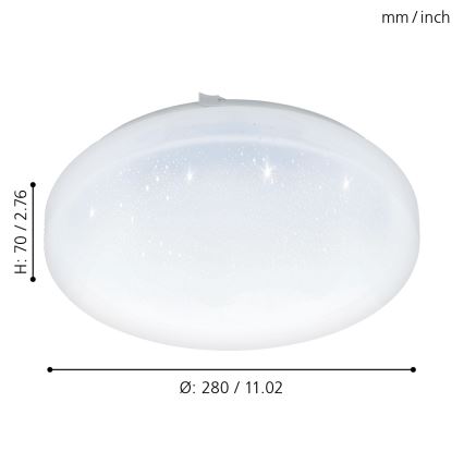Eglo - Luz de teto LED LED/11,5W/230V