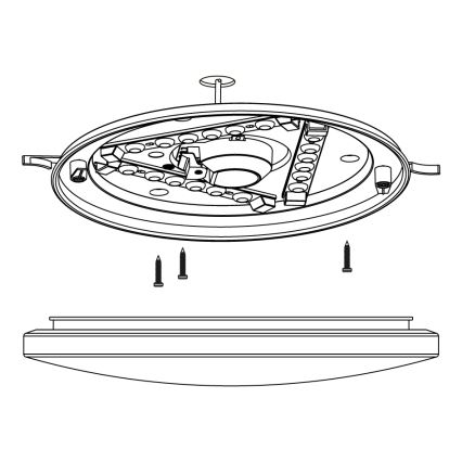 Eglo - Luz de teto LED LED/11,5W/230V