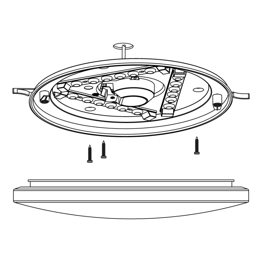 Eglo - Luz de teto LED LED/11,5W/230V