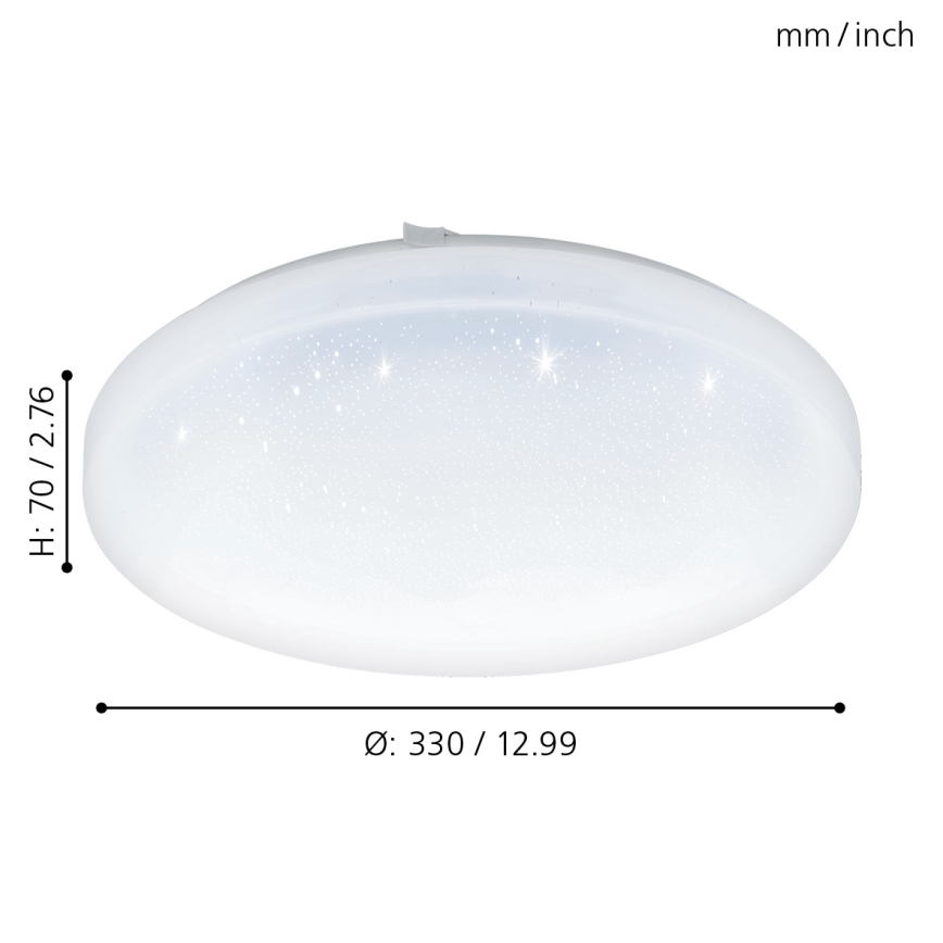Eglo - Luz de teto LED LED/17,3W/230V