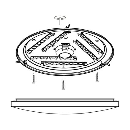 Eglo - Luz de teto LED LED/33,5W/230V