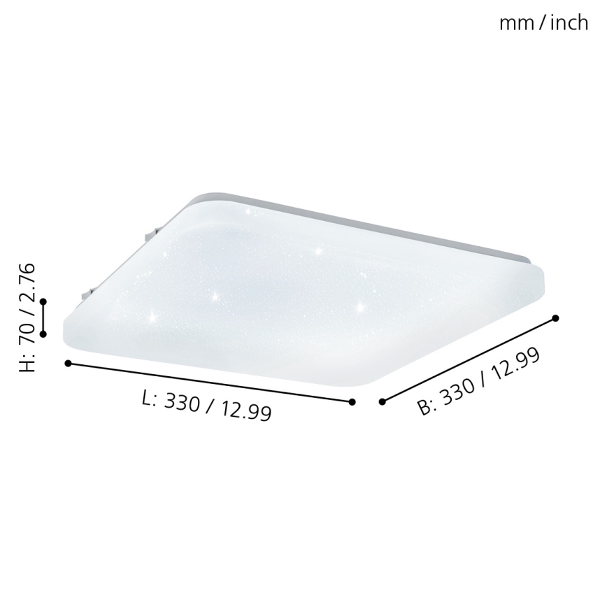 Eglo - Iluminação de teto LED LED/17,3W/230V