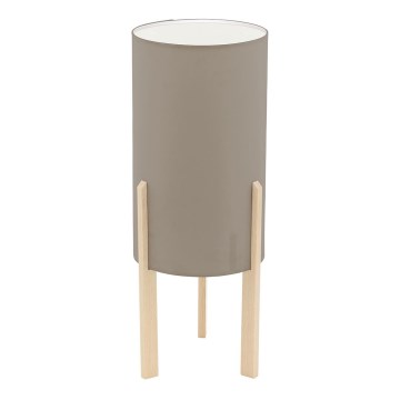 Eglo 97893 - Lâmpada de mesa CAMPODINO 1xE27/60W/230V altura 400mm castanho