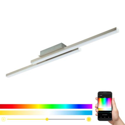 Eglo - Candelabro fixo LED RGB com regulação FRAIOLI-C 2xLED/17W/230V