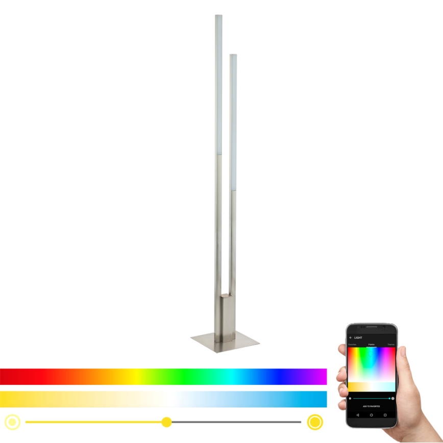 Eglo - Candeeiro de chão LED RGB com regulação FRAIOLI-C 2xLED/17W/230V