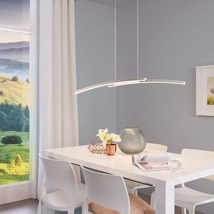 Eglo - Candelabro suspenso LED RGB com regulação FRAIOLI-C 2xLED/17W/230V
