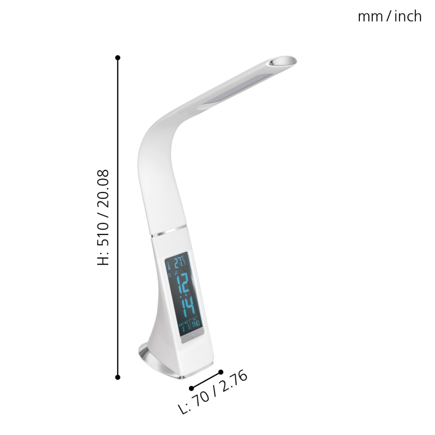 Eglo - Regulação Candeeiro de mesa LED LED/3,2W/230V