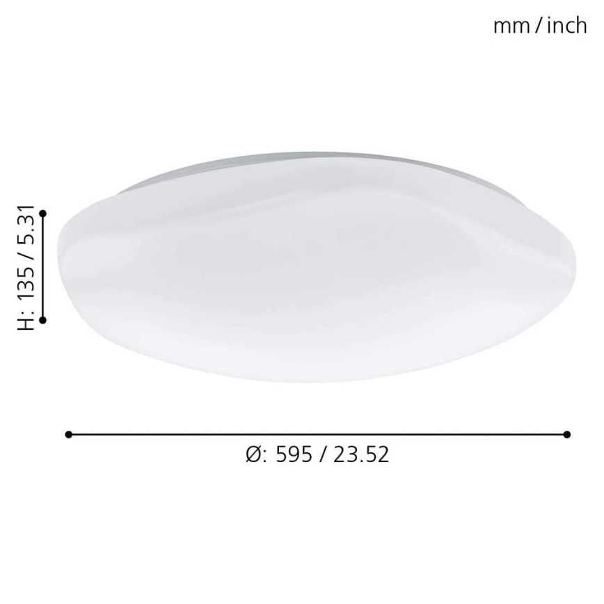 Eglo - Iluminação de teto LED com regulação TOTARI-C LED/34W/230V + controlo remoto