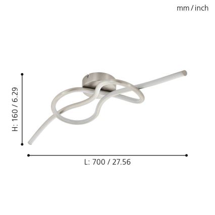 Eglo - Candelabro integrado LED LED/13W/230V