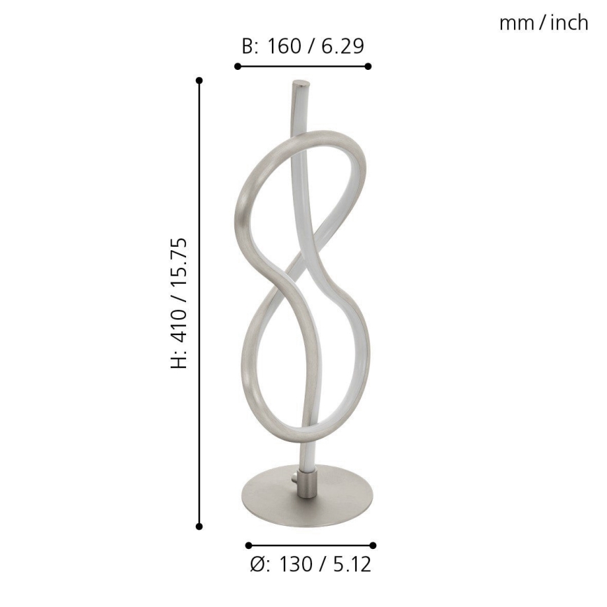 Eglo 97941 - Candeeiro de mesa LED NOVAFELTRIA LED/10W/230V