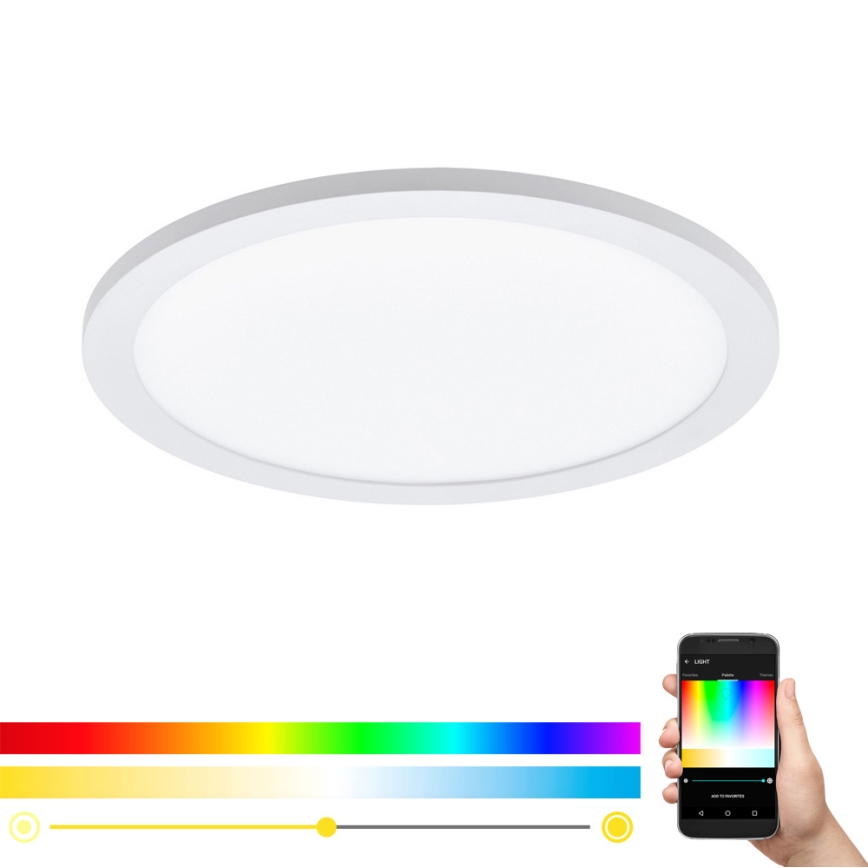Eglo - Iluminação de teto LED RGBW SARSINA-C LED/16W/230V + controlo remoto