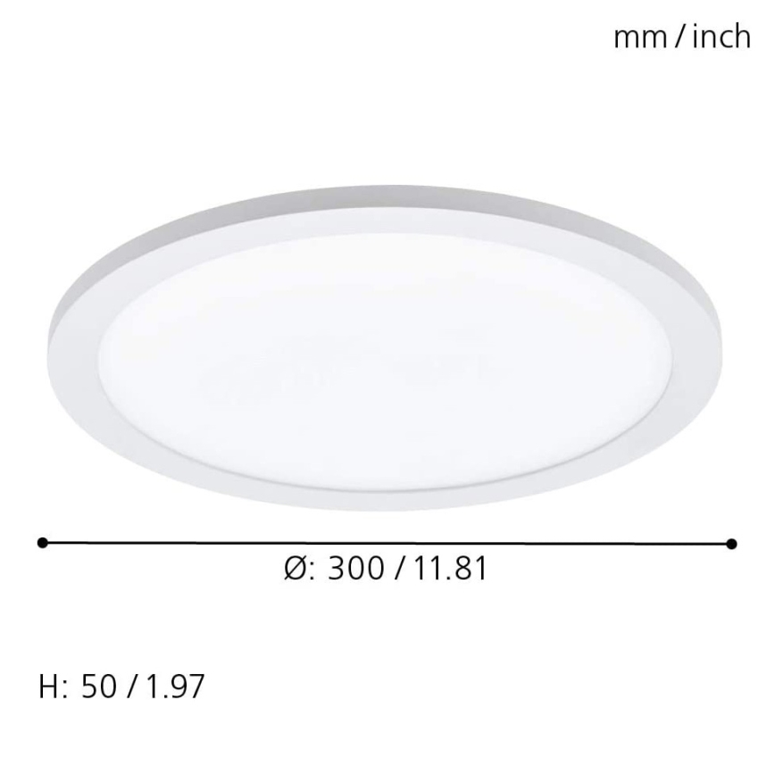 Eglo - Iluminação de teto LED RGBW SARSINA-C LED/16W/230V + controlo remoto