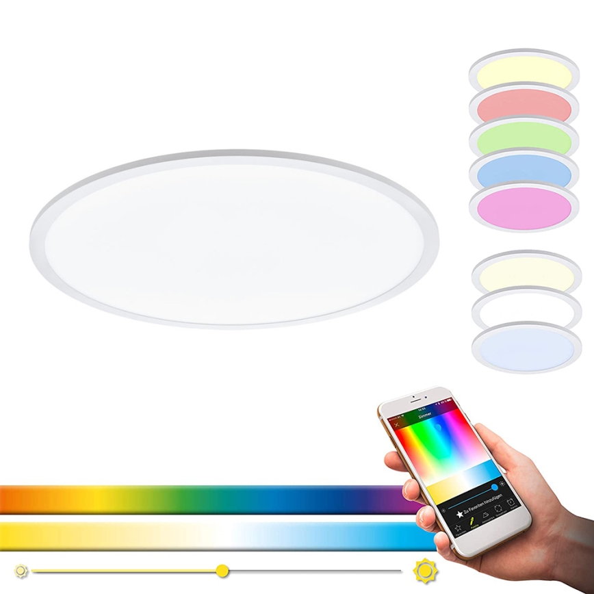 Eglo - Iluminação de teto LED RGBW SARSINA-C LED/34W/230V + controlo remoto