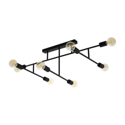 Eglo - Candelabro integrado 8xE27/40W/230V preto antigo