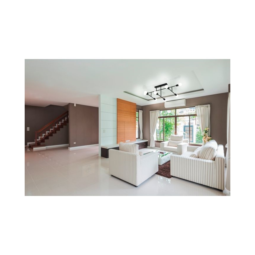 Eglo - Candelabro integrado 8xE27/40W/230V preto antigo