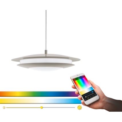 Eglo 98043 - Candelabro suspenso LED RGBW com regulação MONEVA-C LED/18W/230V