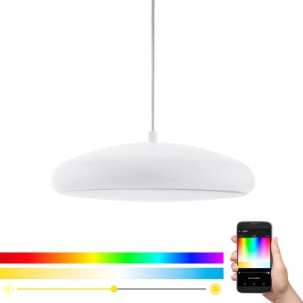Eglo 98046 - Candelabro suspenso LED RGB com regulação RIODEVA-C LED/27W/230V