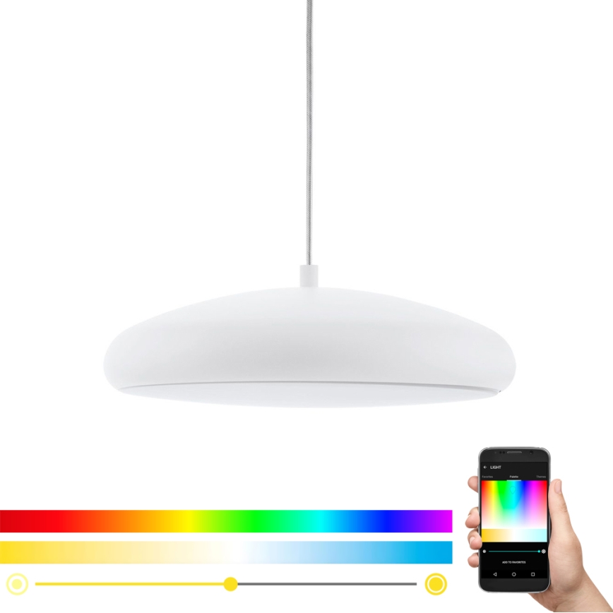 Eglo 98046 - Candelabro suspenso LED RGB com regulação RIODEVA-C LED/27W/230V