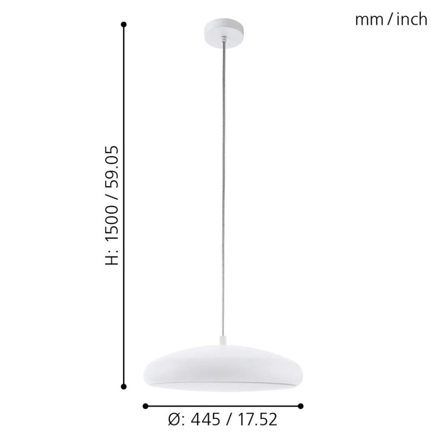 Eglo 98046 - Candelabro suspenso LED RGB com regulação RIODEVA-C LED/27W/230V