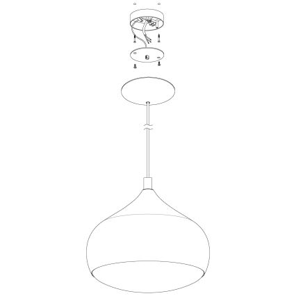 Eglo - Candelabro suspenso LED RGBW com regulação COMBA-C LED/18W/230V Bluetooth