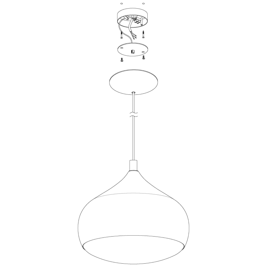 Eglo - Candelabro suspenso LED RGBW com regulação COMBA-C LED/18W/230V Bluetooth
