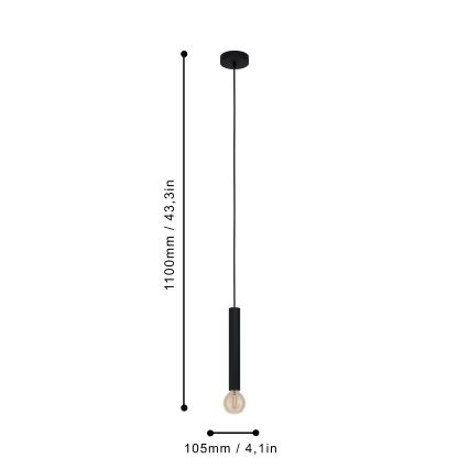 Eglo - Candelabro num fio 1xE27/60W/230V