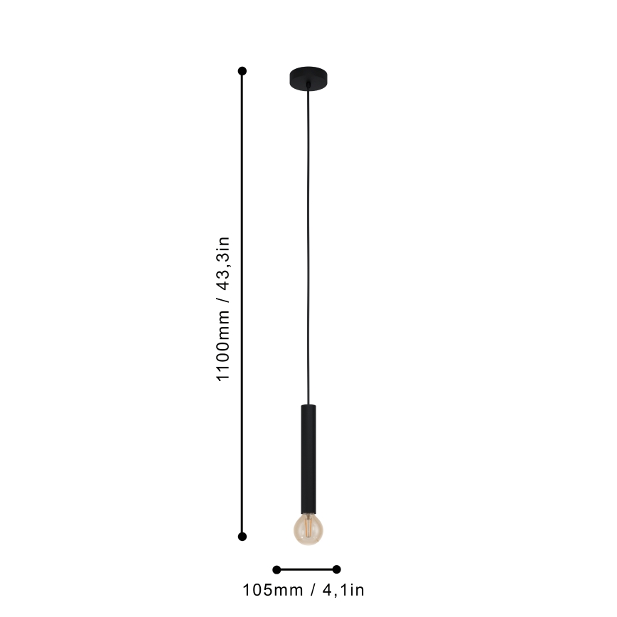 Eglo - Candelabro num fio 1xE27/60W/230V