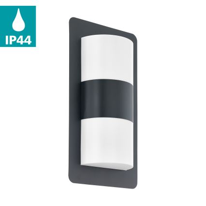 Eglo - Iluminação de parede exterior 2xE27/10W/230V antracite IP44