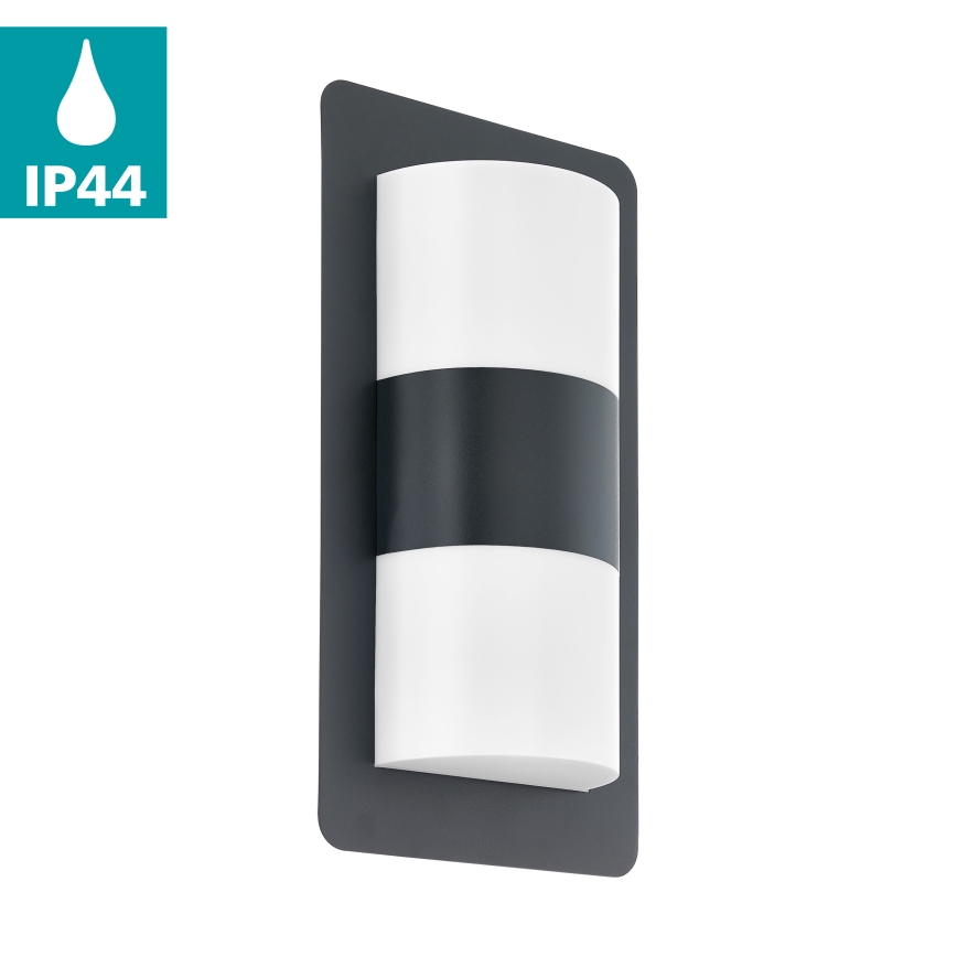 Eglo - Iluminação de parede exterior 2xE27/10W/230V antracite IP44