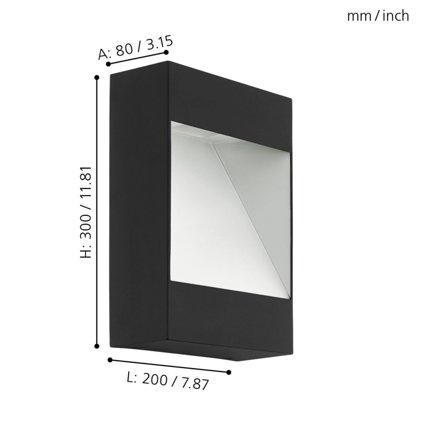 Eglo - Luz de parede LED de exterior LED/10W/230V IP44