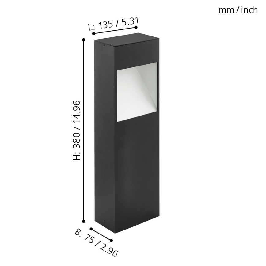 Eglo - Candeeiro LED de exterior LED/10W/230V IP44