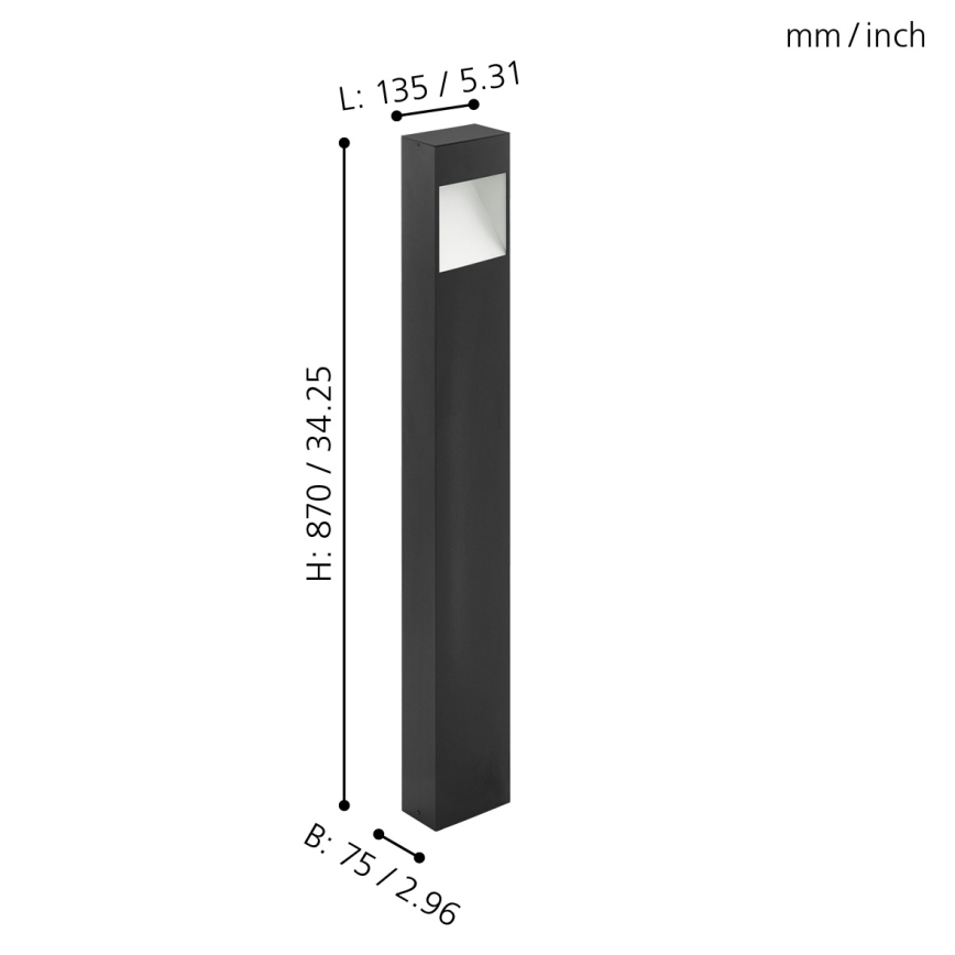 Eglo - Candeeiro LED de exterior LED/10W/230V IP44