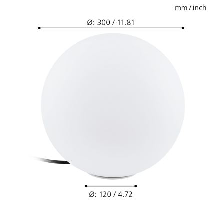 Eglo - Candeeiro de exterior 1xE27/40W/230V IP65 ø300