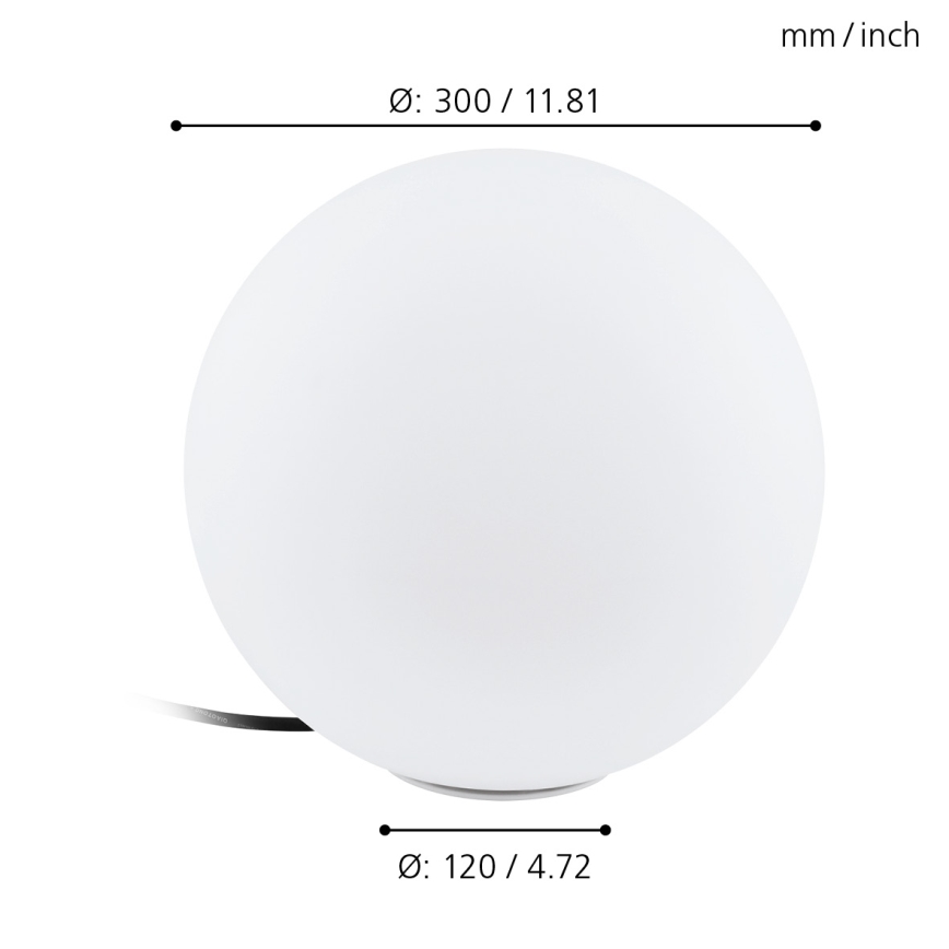 Eglo - Candeeiro de exterior 1xE27/40W/230V IP65 ø300