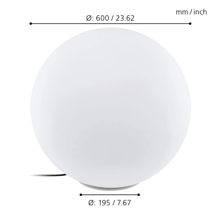 Eglo - Candeeiro de exterior RGBW LED MONTEROLO-C 1xLED/9W/230V IP65 ø600