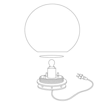 Eglo - Candeeiro de exterior RGBW LED MONTEROLO-C 1xLED/9W/230V IP65 ø600