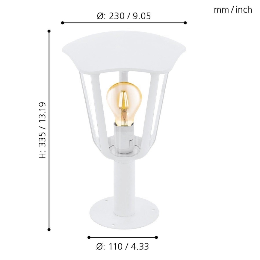 Eglo 98117 - Candeeiro de exterior MONREALE 1xE27/60W/230V IP44