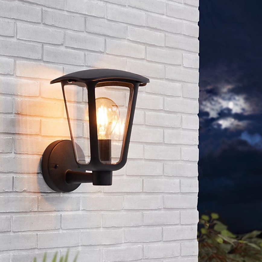 Eglo 98119 - Luz de parede de exterior MONREALE 1xE27/60W/230V preto antigo IP44