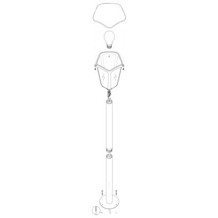 Eglo - Candeeiro de exterior 1xE27/60W/230V IP44