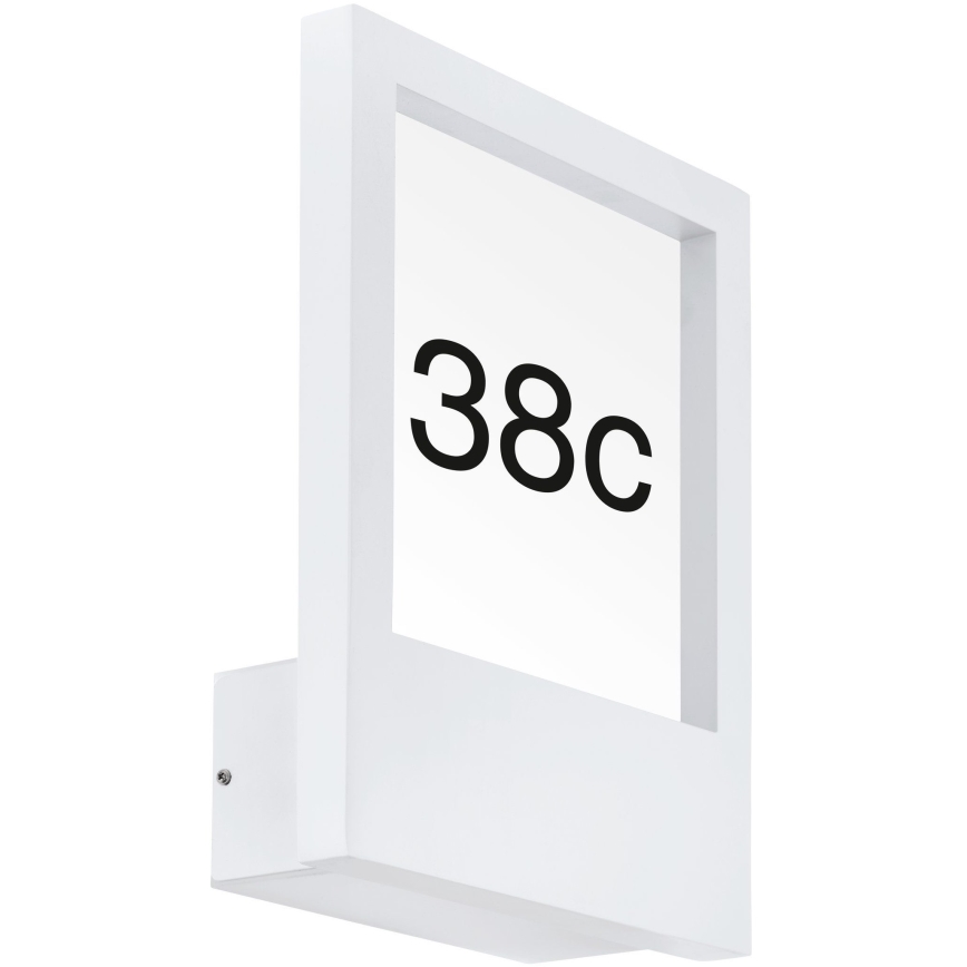 Eglo - Número de casa 1xE27/28W/230V branco IP44