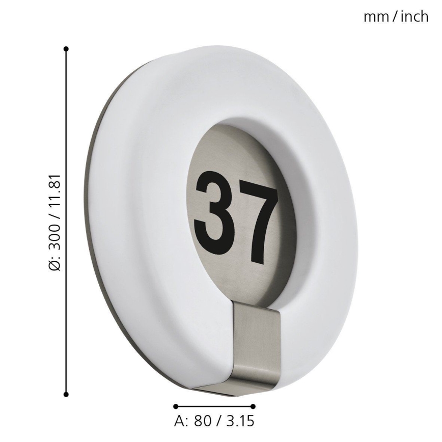 Eglo 98145 - LED Regulação casa number MARCHESA-C LED/15W/230V IP44