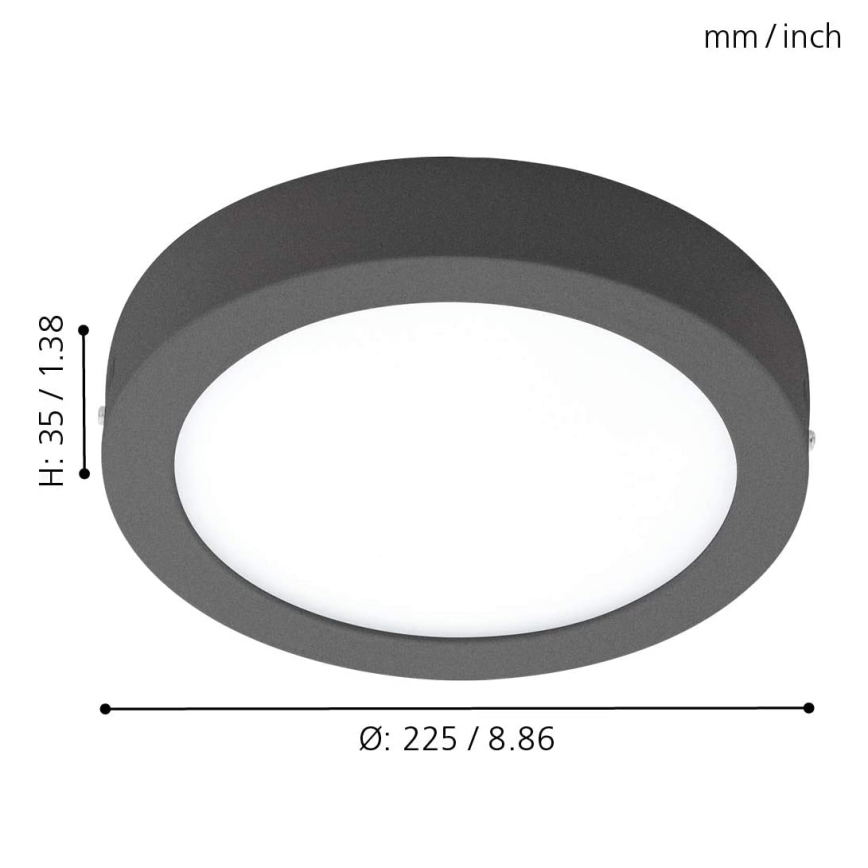 Eglo - Iluminação exterior LED com regulação ARGOLIS-C LED/16,5W/230V IP44