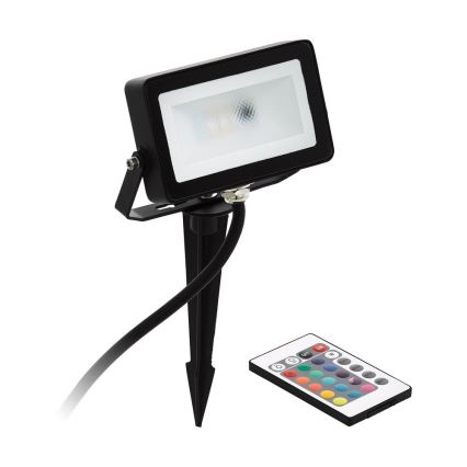 Eglo - Holofote RGB LED LED/10W/230V + controlo remoto IP44