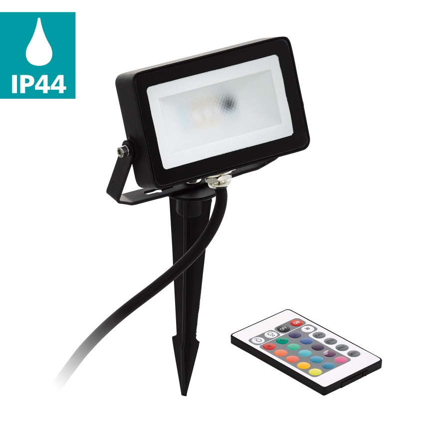 Eglo - Holofote RGB LED LED/10W/230V + controlo remoto IP44