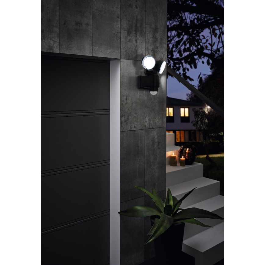 Eglo - Luz LED com sensor de exterior 2xLED/4W/4xLR1IP44