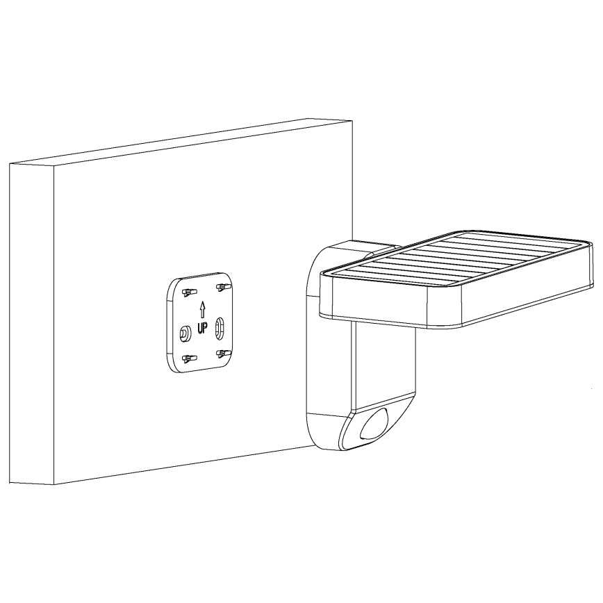Eglo - Iluminação solar de parede LED com sensor LED/4,5W/3,7V IP44